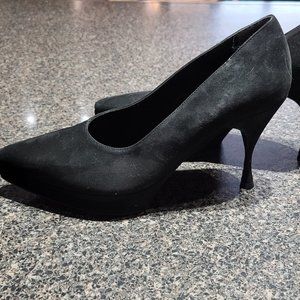 Black Suede Pumps